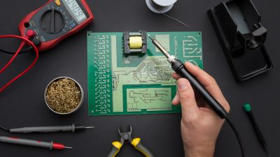 top-view-reparation-circuit-board